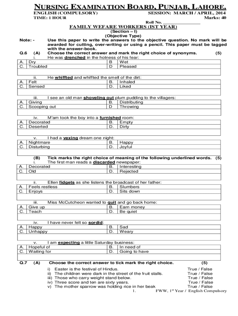 Fillable Online nebp edu Nursing Past Papers Pdf - Fill Online ...