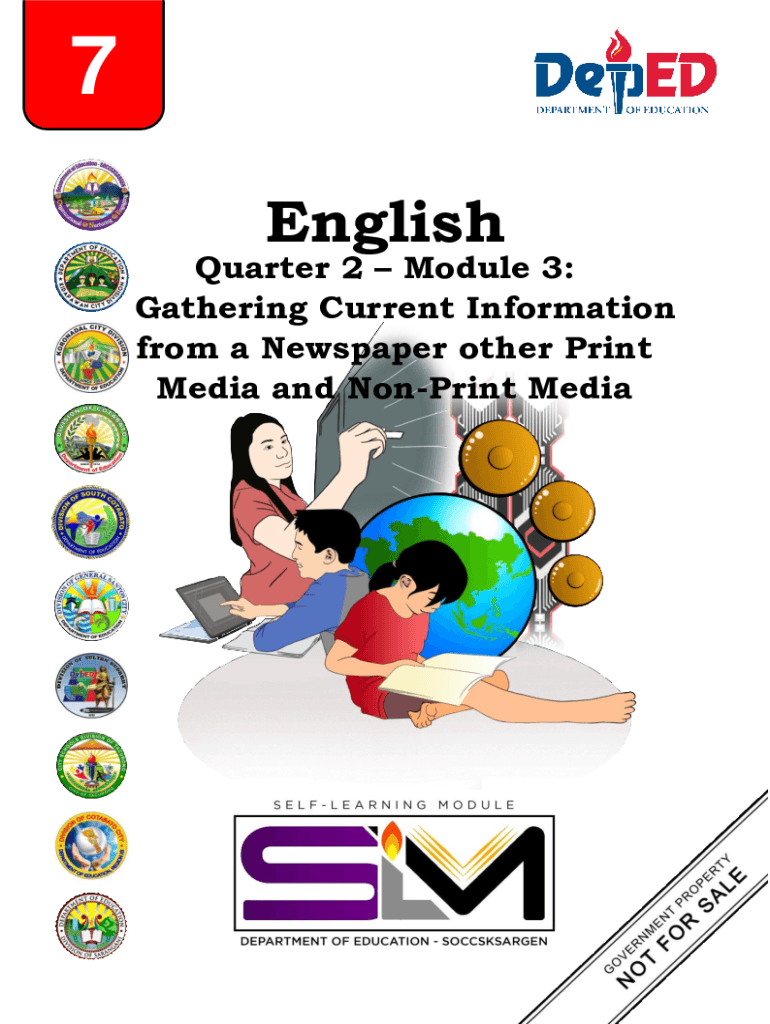 Fillable Online Self-Learning Module- Quarter 2-English: Grade 7 ...