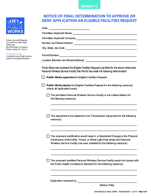 Seattle SDCI Form - Application for Eligible Facilities Request