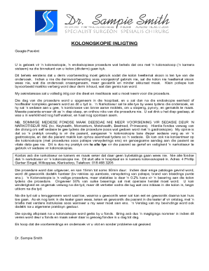 Colonoscopy Preparation Instructions