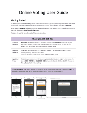Fillable Online Boardroom Online Voting User Guide Fax Email Print ...