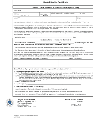 dental-health-certificate.pdf - Course Hero Doc Template | pdfFiller