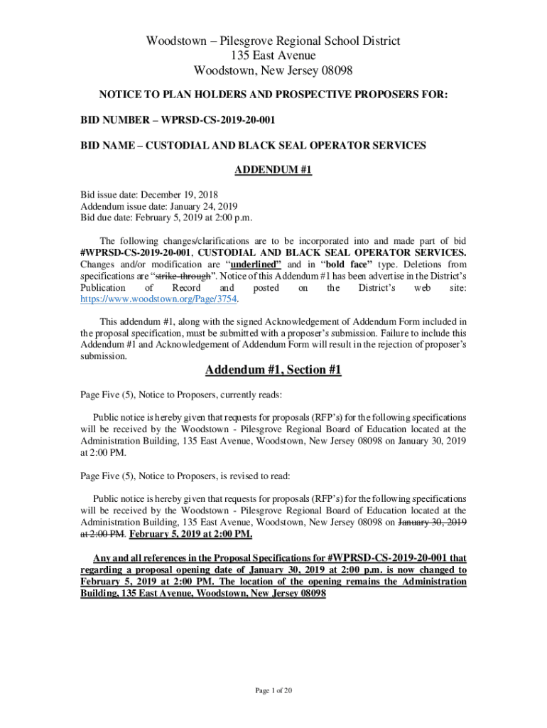 Fillable Online The Board of Education of the WoodstownPilesgrove