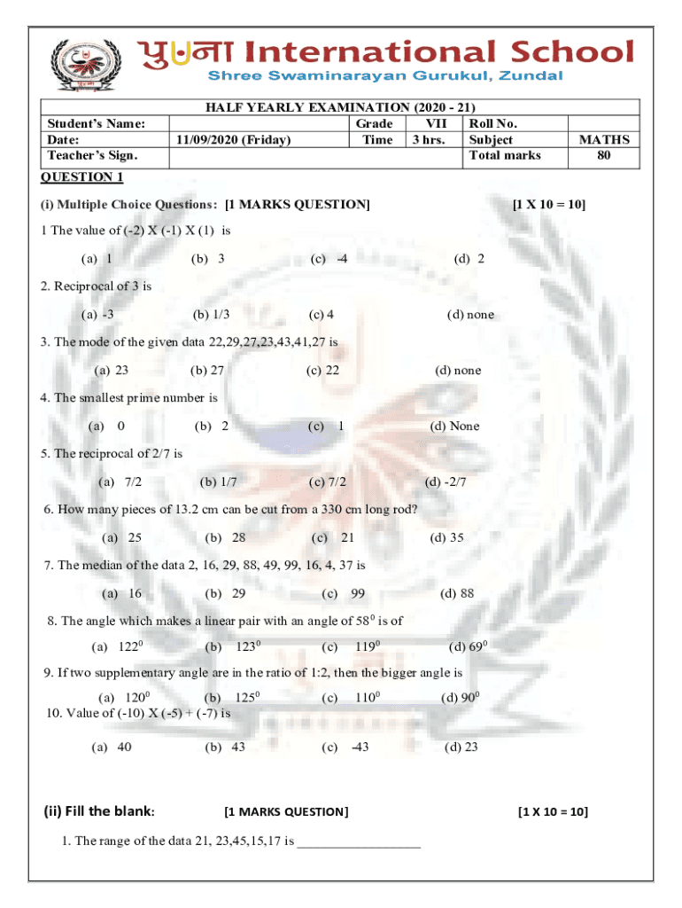 Fillable Online Download Cbse Class 7 Half Yearly Maths Sample Papers Fax Email Print Pdffiller Fillable Online Download Cbse Class 7 Half Yearly Maths Sample Papers Fax Email Print Pdffiller