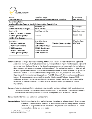 Customer Service (CS) Enrollee Member Appeals
