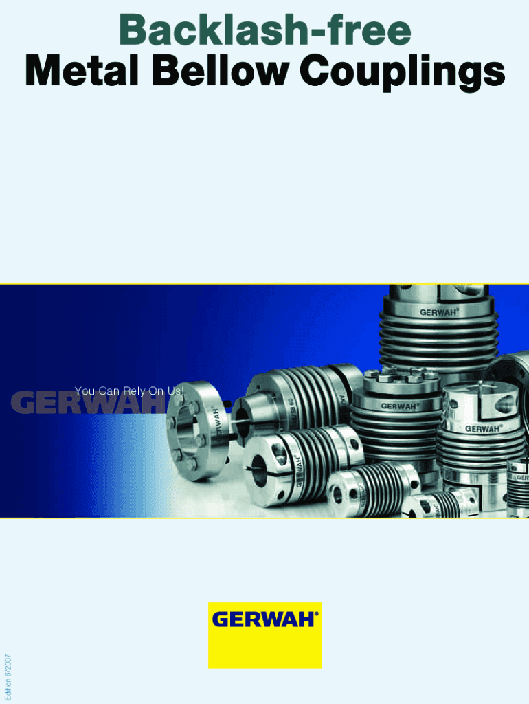 Fillable Online Metal Bellows Couplings ServoInsert Couplings Line