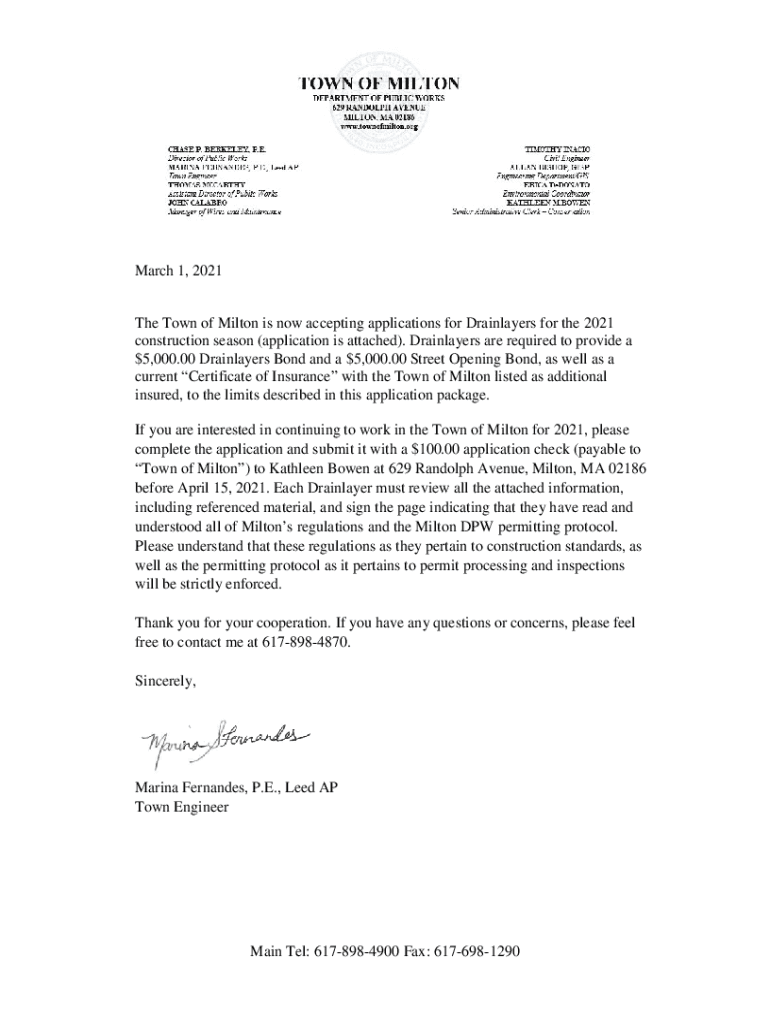 Fillable Online Licences and Permits Town of Milton Fax Email Print