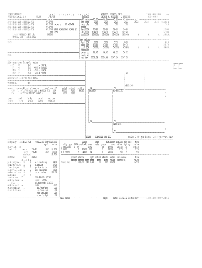 Fillable Online Overview of the Eden Township, Wyandot County, Ohio Fax