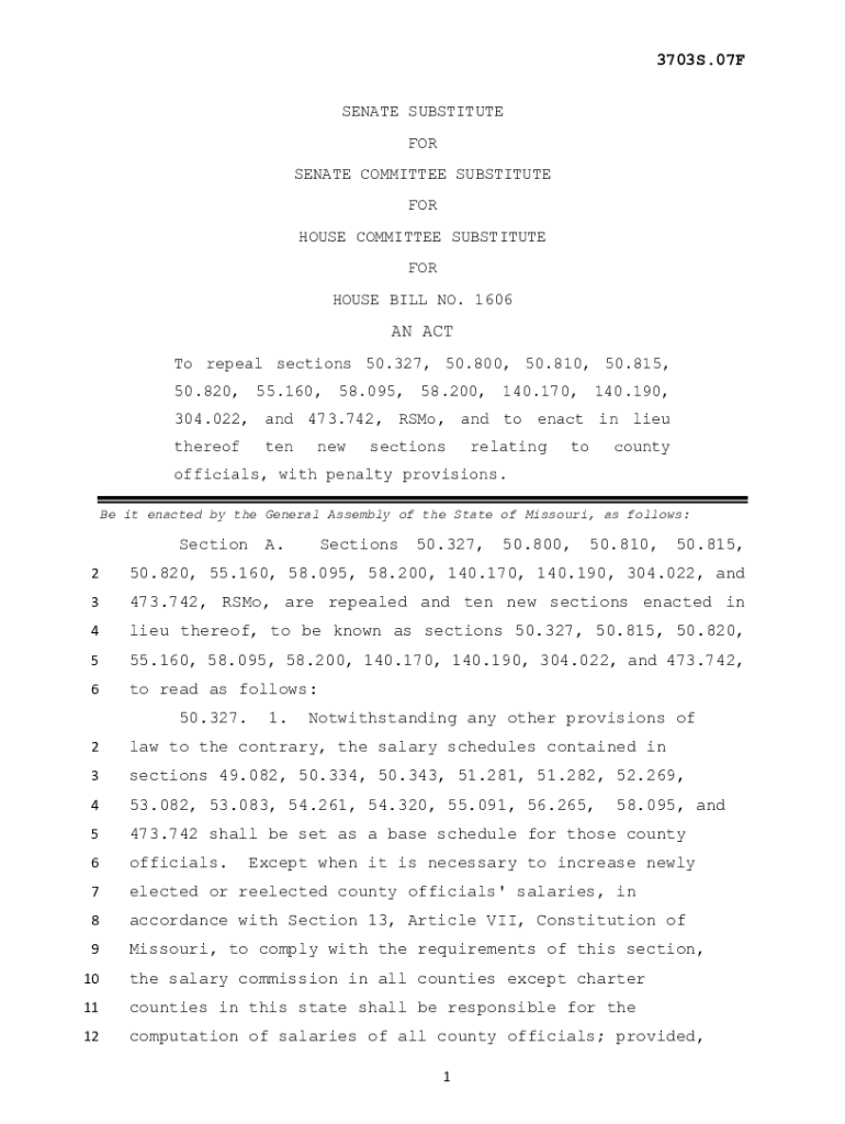 Fillable Online Revised Statutes of Missouri, RSMo Section 50.327 Fax Email Print pdfFiller