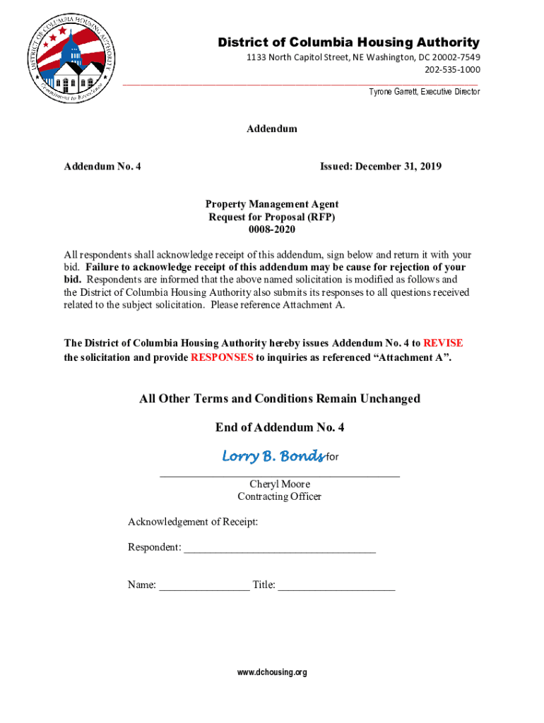 Fillable Online After Tumultuous Run, D.C. Housing Authority Director