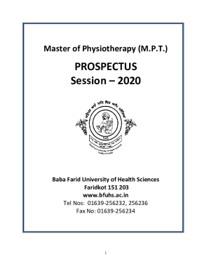 prospectus - Baba Farid University of Health Sciences