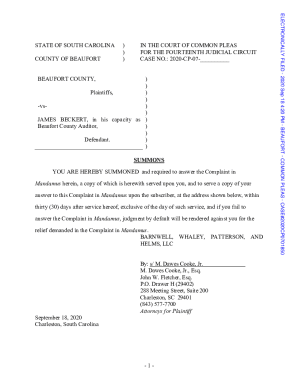 Beaufort County sues County Auditor Beckert - The Island News