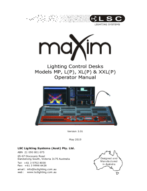 maXim MP, L(P), XL(P), XXL(P) Operator Manual. Ver 3.0