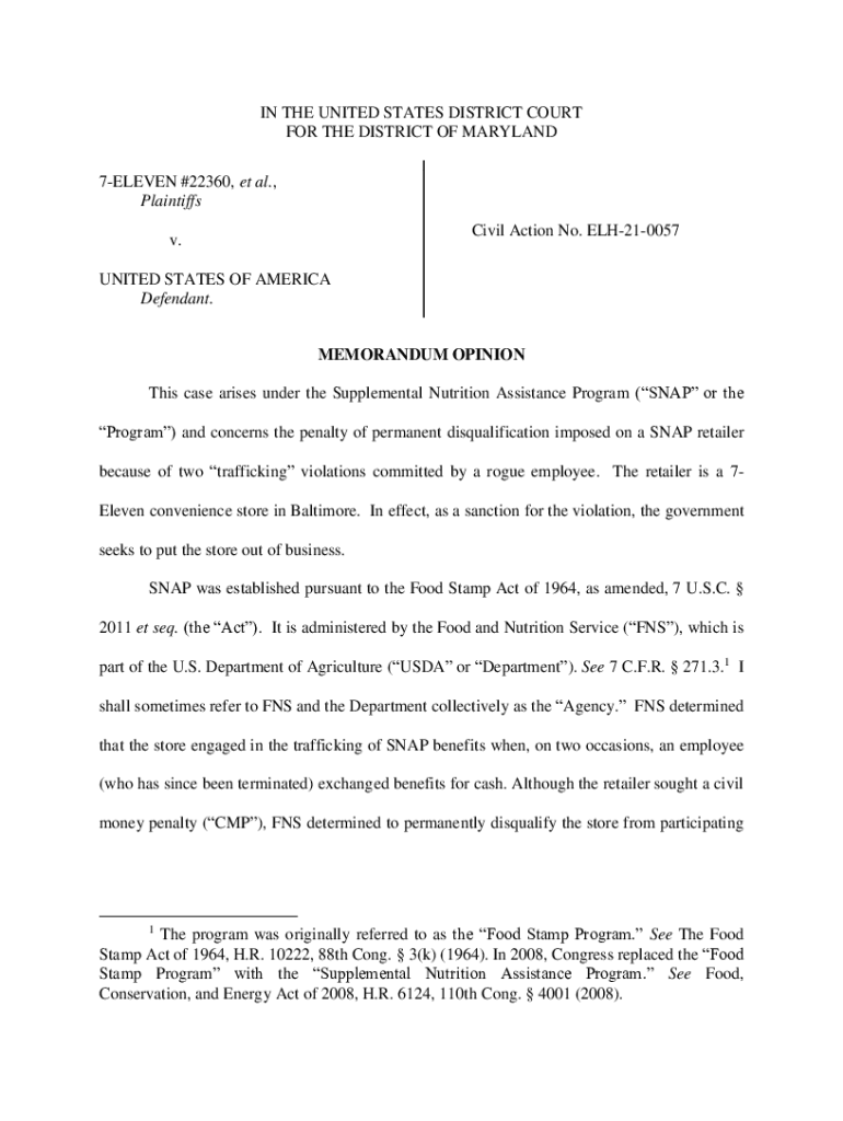 Fillable Online 21057 7Eleven 22360 et al v. United States of