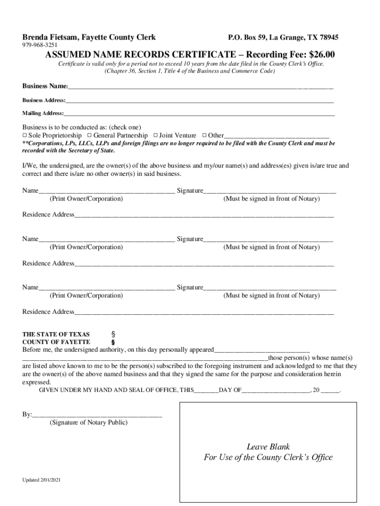 Fillable Online Specifications for the Filing or for the Recording of