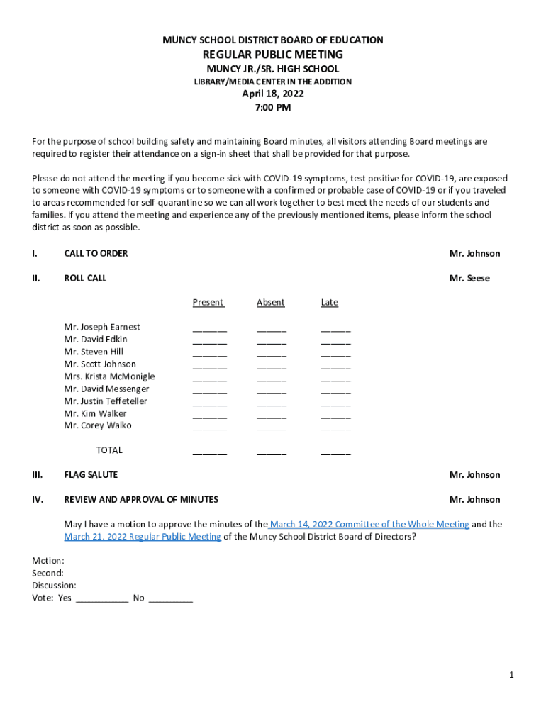 Fillable Online Muncy Junior/Senior High School / Overview Fax Email Print pdfFiller