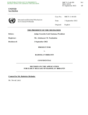 The International Residual Mechanism for Criminal Tribunals