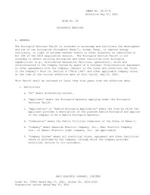 CBRE P2 Tariff RFPs and Model Contracts Book 1 - Hawaiian Electric