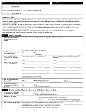 PC 579, Statement and Proof of Claim - Michigan Courts