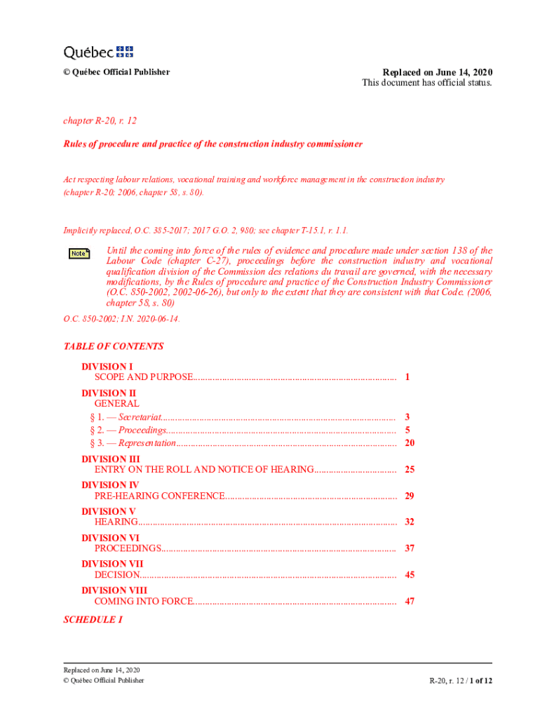 Fillable Online S2.1, r. 4 Safety Code for the construction industry