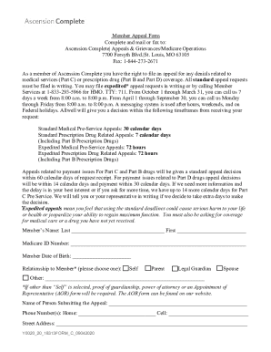 Fillable Online Post Service and 2ND Level Appeal Request Form Fax ...