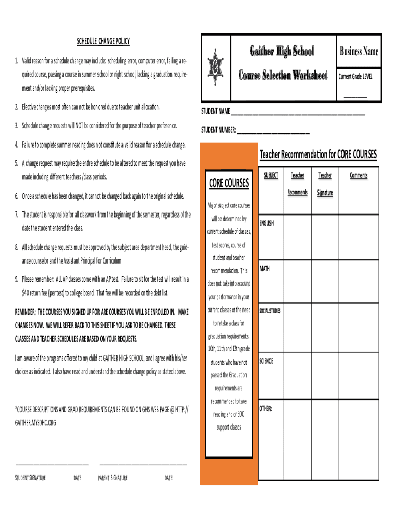 Fillable Online Is your schedule correct? Common scheduling mistakes ...