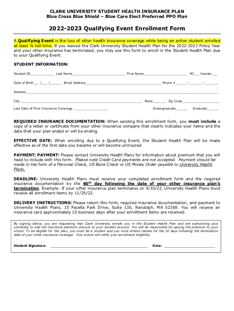 Fillable Online PlanYear2022HealthandDentalEnrollmentForm