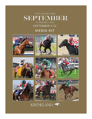 Fillable Online Keeneland Catalogs 4147 for September Yearling Sale Fax ...