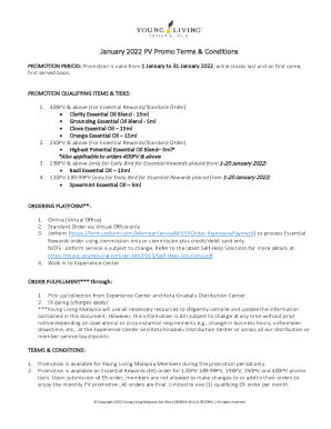 Fillable Online Order Form - Young Living Fax Email Print - pdfFiller