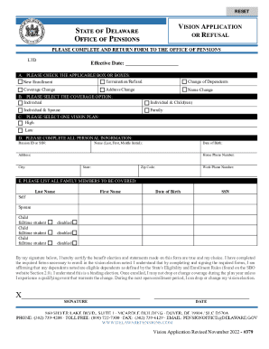 Individual Health Plan Contract Change Form - Wellmark