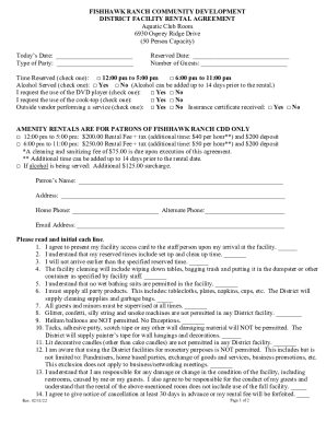 Aquatic Club Rental Agreement - AWS