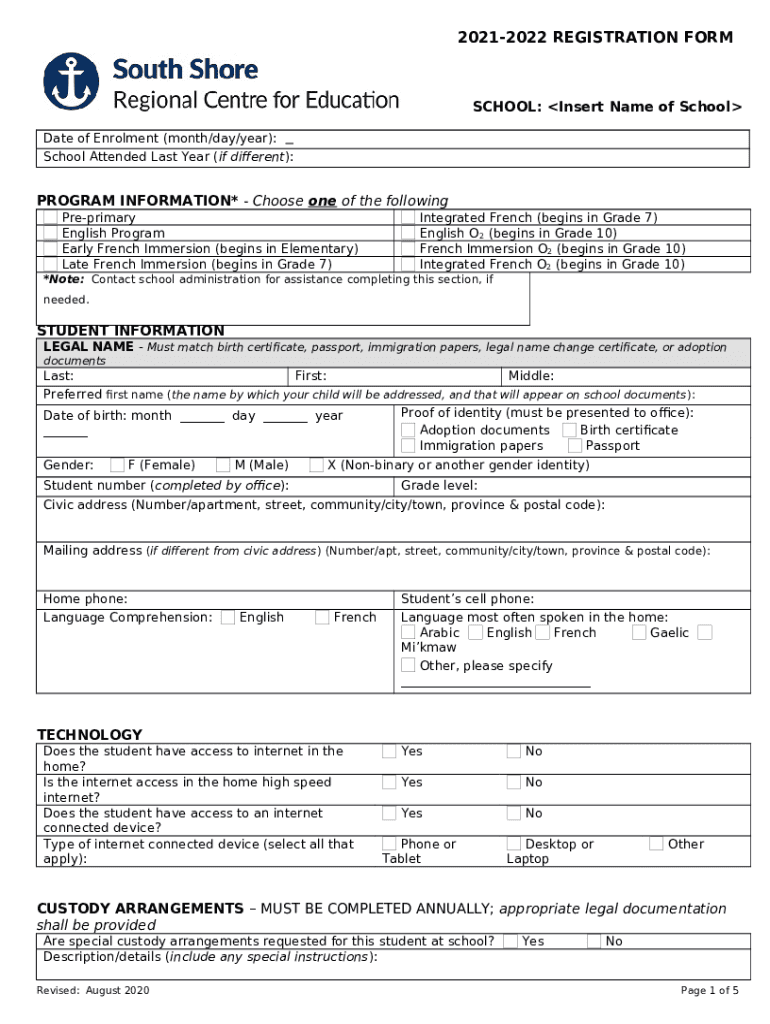 Middle School No Left French American International School Doc