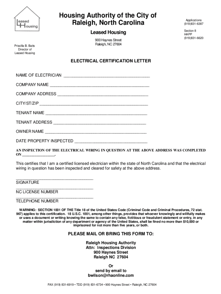 Fillable Online Raleigh Housing Authority Board of Commissioners Fax