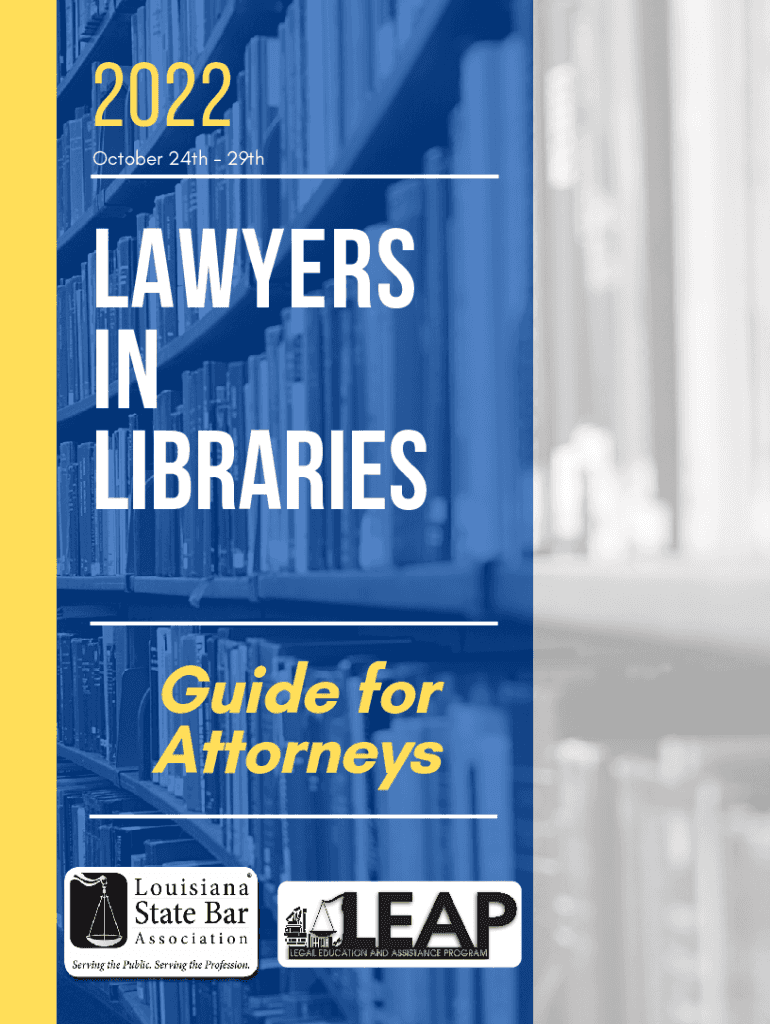Fillable Online 2022, Guide for Attorneys Louisiana State Bar Association Fax Email Print