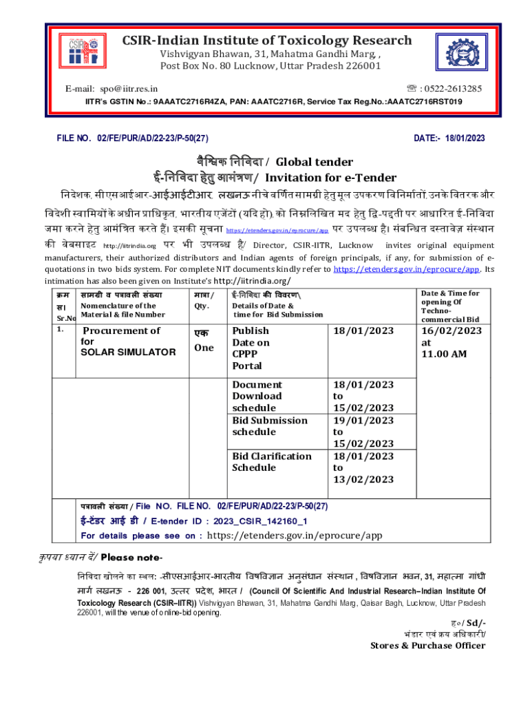 Fillable Online IITRs GSTIN No Fax Email Print pdfFiller