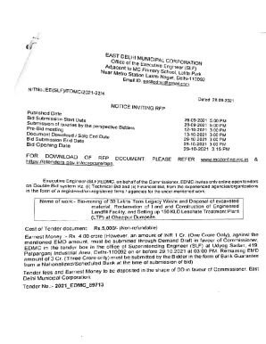 eoi for project - on msw processing plants - in edmc area - MCD