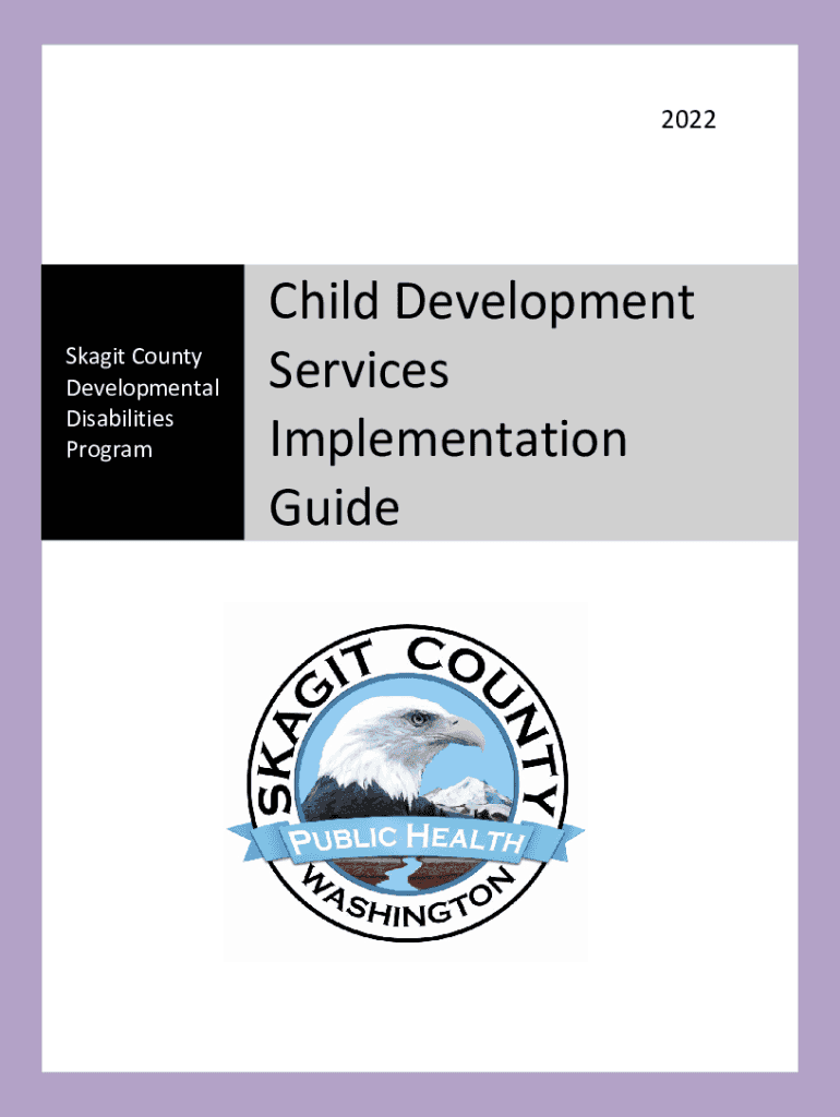 Fillable Online Child Development Services Implementation Guide Fax