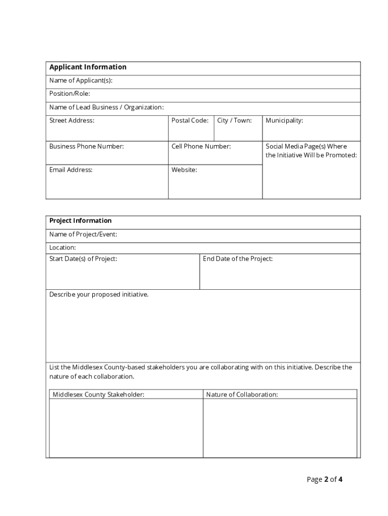 Fillable Online 2022 Tourism Initiative Sponsorship Application Form ...