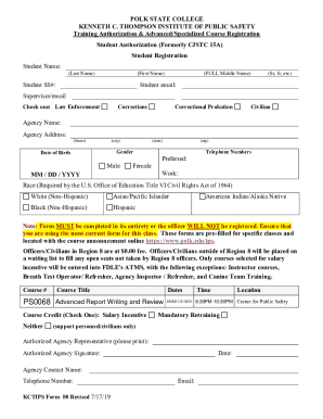 KCTIPS Form 53 Rev. 7/17/19 Course Title