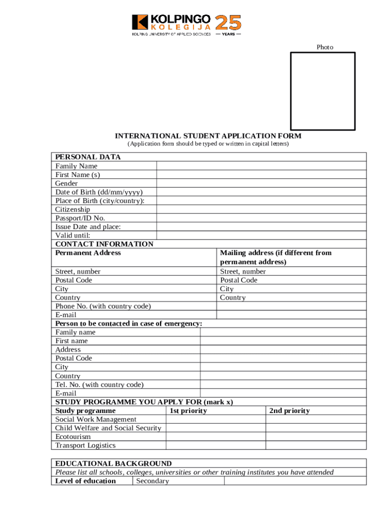 International Student Application Pdf Free Download Doc Template International Student Application Pdf Free Download Doc Template