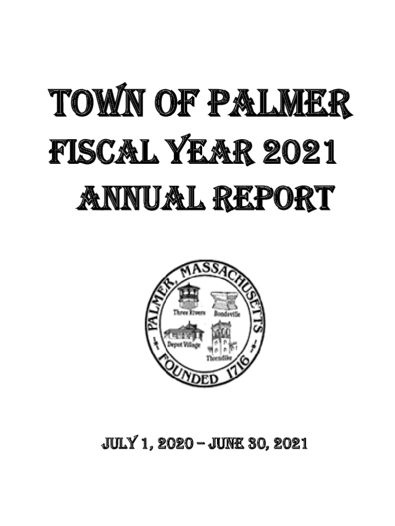 Fillable Online Annual Report of the town of Palmer, Massachusetts PDF