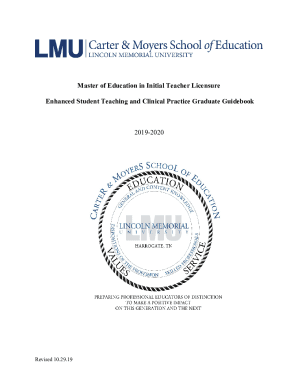 Fillable Online Master of Education in Initial Teacher Licensure ...