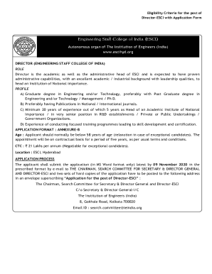 Director ESCI - Engineering Staff College of IndiaHyderabad