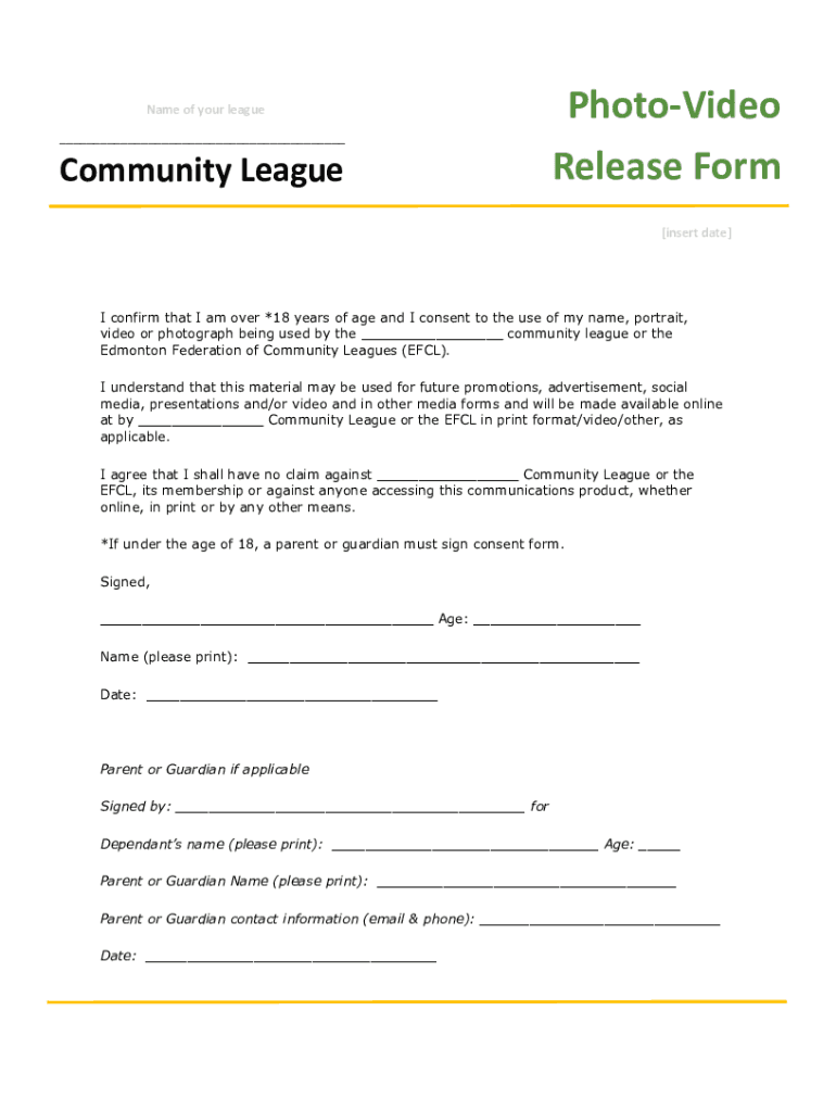 Fillable Online Group model release form Western Oregon University