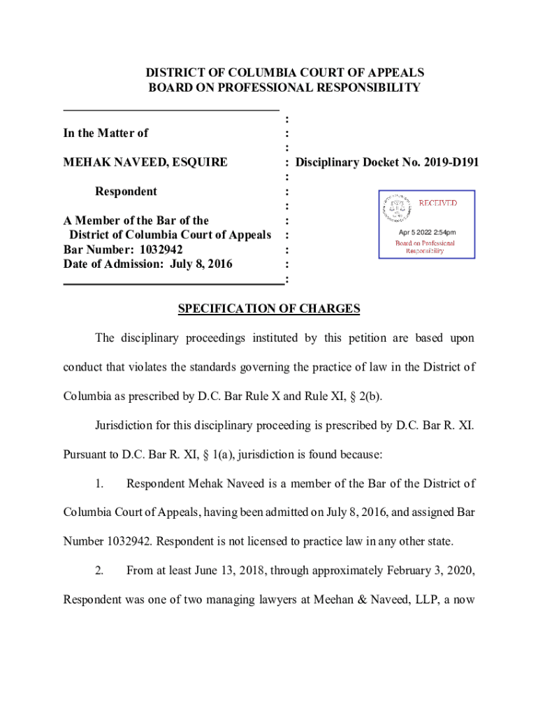 Fillable Online ANSWER to SOC DC Bar Fax Email Print pdfFiller