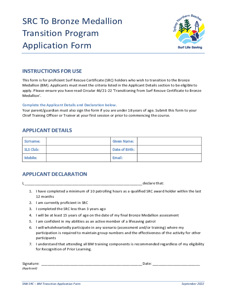 Fillable Online Surf Rescue Certificate (SRC) - Fairhaven Surf Life ...