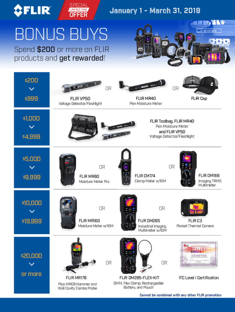 Fillable Online Flir bonus buys Test Equipment Depot Fax Email Print