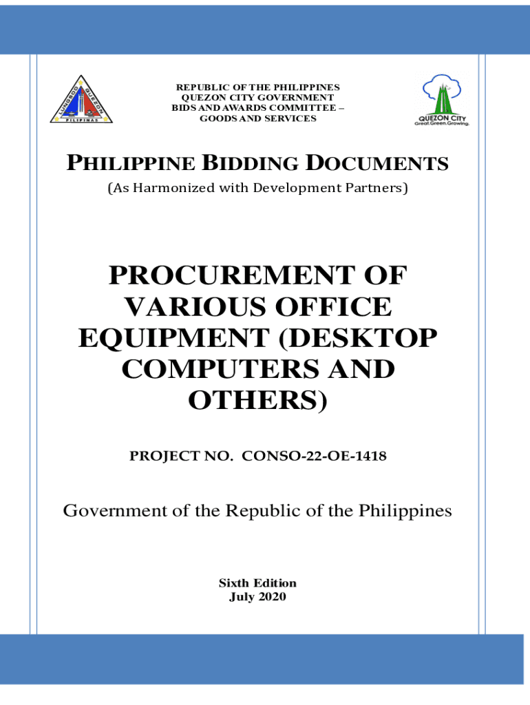 Fillable Online Bidding Documents for the PDF Free Download