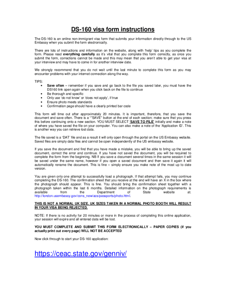 Fillable Online Fact Sheet New DS 160 Electronic Visa Application Fax Email Print PdfFiller fillable-online-fact-sheet-new-ds-160-electronic-visa-application-fax-email-print-pdffiller