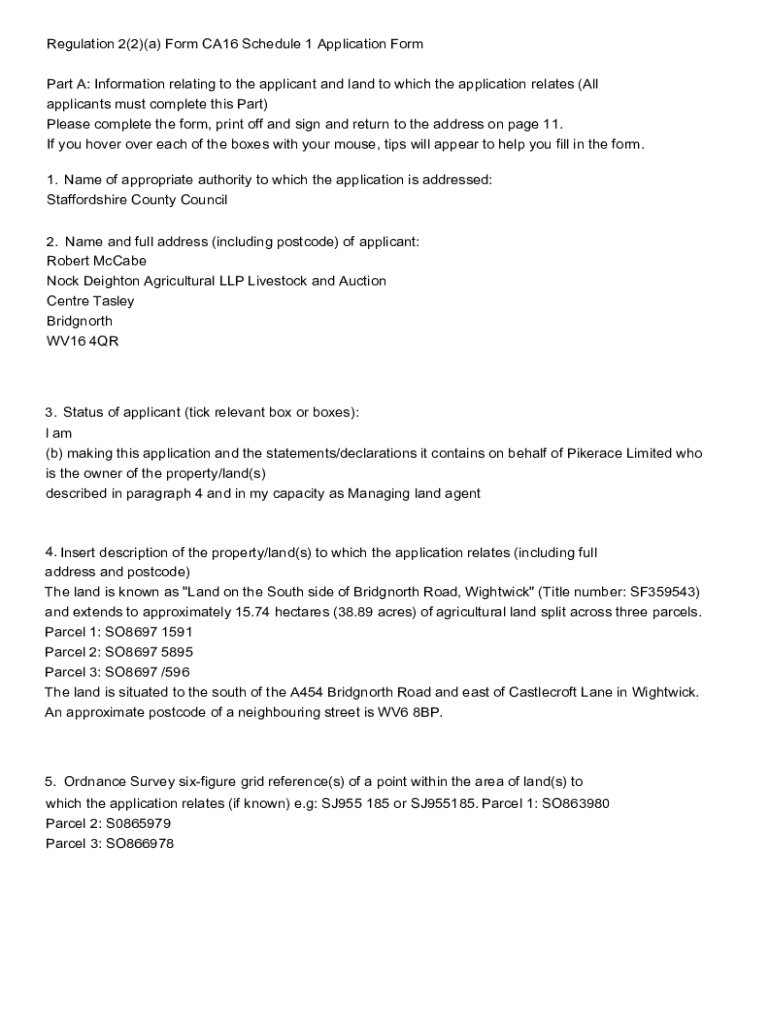 Fillable Online inotice of landowner deposits under section 31(6) of